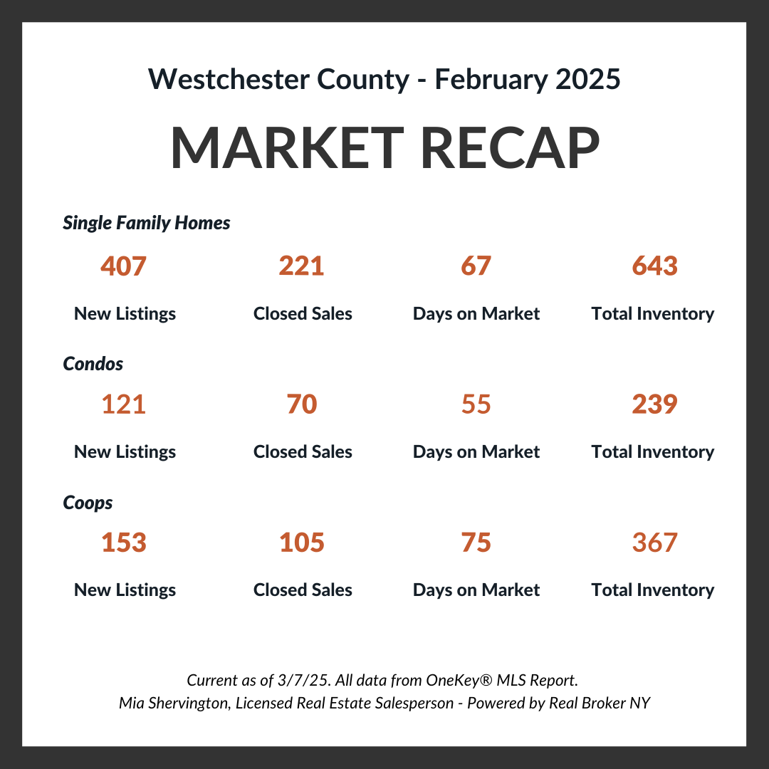 Feb 2025 Market Update Live and Play In Westchester